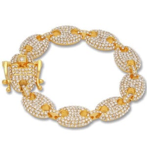 bracelet graine de café or diamant